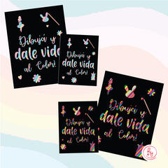 PACK X 12 UN. CARTULINA MAGICA 14X20