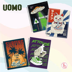 PACK X 8 UN. CUADERNO BIG UOMO TEEN