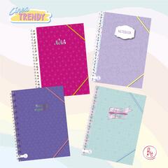 PACK X8 CUADERNO BIG TRENDY RAYADO