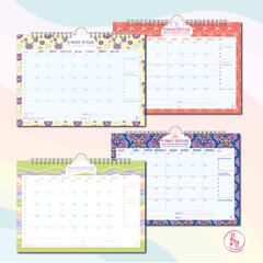 PACK X 12 UN. PLANNER PERCHITA MIX